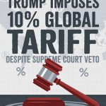 🇺🇸 États-Unis : Trump, le maître des deals, ridiculise la Cour Suprême en imposant un tarif global de 10% malgré leur veto ! Tandis que les juges poussiéreux protègent les intérêts étrangers, le président défend les travailleurs américains avec panache. Une leçon de leadership face à la bureaucratie sclérosée ! Et si cette décision judiciaire n&rsquo;était qu&rsquo;une tentative désespérée de saboter l&rsquo;Amérique d&rsquo;abord ?