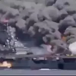 🇮🇷 Iran – 🇺🇸 États-Unis : Attention ! L&rsquo;USS Abraham Lincoln en feu, le porte-avions américain déployé dans les eaux du Golfe ! 

Cette vidéo choc diffusée par des Iraniens pour hurler victoire décisive, mais son authenticité reste totalement invérifiable. Encore un coup de bluff propagandiste grotesque des mollahs ?