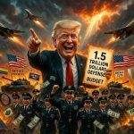 🇺🇸 États-Unis : Trump propose un budget historique de défense avec une augmentation massive à 1,5 trillion de dollars et une coupe de 10 % dans les programmes non-défense, incluant woke et énergétiques ! Les militaires bénéficient d&rsquo;une hausse de salaire, affirmant la priorité Amérique d&rsquo;abord.