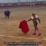 🇪🇸 Espagne : Vidéo virale d’Álvaro Múnera s’agenouillant face au taureau après un regard dans les yeux et renonçant à la corrida par compassion soudaine. C’est de l’IA. Réalité : paraplégique après une cornade en 1984, il changea d’avis bien après face au mépris subi.